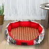 Caseta para Perro para Todas las Estaciones, Caseta para Mascota Removible y Lavable, Caseta para Gato, Caseta para Perro Grande, Mediano y Pequeño, Cama para Perro, Caseta con Colchoneta de Verano
