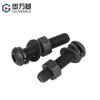 Grado 12.9 Acero al Carbono Negro Cabeza Redonda Hexagonal Tornillo de Cabeza Cilíndrica y Juego de Tuercas con Arandelas Planas y de Resorte M2 M3 M4