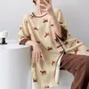 Pijama Tradicional con Botones Estilo Chino Nuevo Mianchou Shijia para Mujer Modelo Nuevo 2026 Conjunto de Manga Media de Algodón Artificial Adecuado para Usar Afuera en Verano