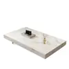 Mesa de Centro de Pizarra con un Toque de Lujo Ligero y de Alta Gama para la Sala de Estar, Nuevo Modelo 2026, Mesa de Té Rectangular Minimalista de Estilo Italiano