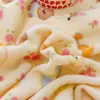 Sábana de Cama Estampada de Terciopelo de Leche Grueso de Alto Peso Clase a Tamaño Completo Invierno Sábanas de Cama Individual de Terciopelo para Bebé Juego de Tres Piezas