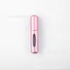 Garrafa de perfume de enchimento inferior de 8 ml de viagem portátil Enchimento reciclável de alumínio Frasco de spray de perfume de bombeamento automático Garrafa de alumínio