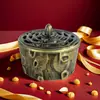 Mini quemador de aromaterapia de tocón aleación pequeño quemador de incienso quemador de incienso Xiangyun hogar interior loto quemador de aromaterapia adornos venta al por mayor