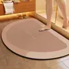 Tapete Absorvente de Lama de Diatomáceas Simples e Novo para Travessia de Fronteira Banheiro Porta de Banheiro Antiderrapante Secagem Rápida Tapete para Pés Tapete de Entrada Pronto para Venda