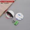 Tapón de Puerta Magnético Semicírculo de Goma con Forma de Tortuga de Acero Inoxidable 304, Tapón de Puerta Anticolisión para Puerta de Cristal Sin Taladro