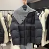 Chaqueta de Algodón Patchwork Estilo Coreano para Mujer, Nueva Moda Invierno 2026 Diseño Versátil Casual Nicho Abrigo Cálido
