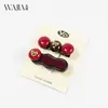El nuevo pasador de acetato de Wjia es un pasador de lazo de color caramelo retro de alto valor para mujer, un clip ligero de lujo para flequillo y accesorio para el cabello