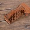 Peine Electrostático para Cabello Rizado, Peine de Madera con Soporte para Grabar Logo, Estilo Media Luna de Sándalo Dorado, Peine de Alto Valor Estético para Mujeres