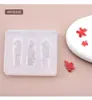 Molde de silicona suave para uñas herramienta de tallado pequeño lazo tridimensional relieve camelia se puede usar repetidamente molde
