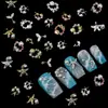 Coroa de Liga Nova Transfronteiriça Joias de Diamante para Nail Art Estilo Oceano Diamante Dourado e Prateado Pérola Estrela do Mar Diamante para Unhas Atacado