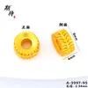Accesorios para Joyería DIY Chapados en Oro al por Mayor con Fuerte Retención de Color, Separadores con Textura Martillada, Argollas de Salto, Collares, Pulseras y Accesorios con Cuentas para Mujeres