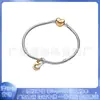 Panjia Nuevo S925 Cobre Blanco Chapado en Plata Serie Galaxia Romántica de Verano Encanto de Amor Luna Pulsera DIY de Moda