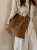 Bolso Retro Sencillo para Mujer 2025 Nuevo Bolso de Hombro Versátil para el Trabajo Bolso Tote de Alta Gama de Gran Capacidad