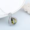 Collar Corto de Zircón Gota de Agua de Amor para Mujer, Collar de Moda Chapado en Oro para Mujer, Joyería para Mujer, Collar de Zircón de Calidad Europea y Americana