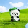 Juguete de Peluche Redondo de Panda Creativo y Lindo, Decoración de Jardín DIY, Adorno de Micro Paisaje para Escritorio de Coche