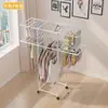 Secador de Roupas Simples Móvel Multifuncional de Chão Cabideiro de Roupas Armário de Roupas Doméstico para Quarto Varanda
