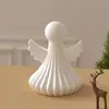 Poppy Lançamento Transfronteiriço Molde de Silicone Asas de Anjo DIY Vela Aromática Ornamento de Resina Molde de Gesso