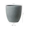 Vaso de Flores Cerâmico Estilo Escandinavo Wabi-Sabi Preto Orquídea Phalaenopsis Alta Suculenta Conjunto de Vasos de Argila Pequeno