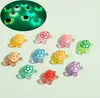 Miniatura Tortuga Grande Luminosa Mixta Adorno Tortuga Pequeña Fluorescente Juguete de Paisajismo Figura de Animal Modelo Pequeño Regalo