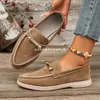 Zapatos de Frijol Transfronterizos Europeos y Americanos para Primavera y Otoño Cómodos 2026 Zapatos de Vestir Mocasines Perezosos para Mujer Antideslizantes Estilo Nuevo Venta al por Mayor Talla Grande