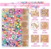 Venda quente transfronteiriça conjunto de contas de argila macia de 24 grades cores acessórios de joias para pulseira colar brincos DIY material em estoque