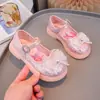 Zapatos de Cuero para Niñas de Dibujos Animados Zapatos de Princesa 2026 Primavera Nuevos Zapatos de Cristal para Niños Zapatos de Bebé con Suela Suave Zapatos Individuales para Niñas Pequeñas