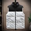 Colete casaco masculino outono e inverno acolchoado de algodão com enchimento colete masculino casual quente moda jovem solto plus size
