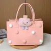 Em estoque Saco de Presente de Desenho Animado com Alça Grande Capacidade Portátil Saco de Compras Saco de Feltro Espesso Bolsa de Mão de Feltro para Celebridade da Internet