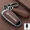 Adequado para Capa de Chave Hyundai Parisi Tucson Santa Fe Sonata Controle Remoto Fivela de Concha de Metal Bolsa
