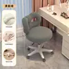 Silla de Maquillaje para Habitación de Niñas, Taburete de Tocador Moderno Minimalista, Silla de Manicura de Lujo Ligero de Alta Gama para Celebridades de Internet con Respaldo