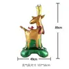 2025 Nuevo Papá Noel Árbol de Navidad Globo de Película de Aluminio Muñeco de Nieve Año Nuevo Decoración de Fiesta Navideña Globo de Papel de Aluminio
