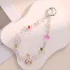 Cadena para Teléfono Móvil, Cordón de Cristal Pequeño y Fresco, Cadena Colgante Versátil y Hermosa de Cuentas de Flores, Cadena de Cuentas Hecha a Mano para DIY