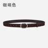 Cinturón de Cuero Genuino Esmerilado de Alta Calidad para Mujer Todo Fósforo Falda Pantalones Decorativo Ins Cinturón Fábrica de Guangzhou Cabello