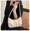 Tendencia Otoño 2025 Moda Coreana Bolso de Axila Bolso de Hombro Plegado de Alto Valor Bolso Cruzado Elegante de Nicho para Mujer