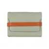 Portatarjetas de Acordeón de Cuero Genuino Estilo Japonés Transfronterizo, Billetera Pequeña para Monedas con Múltiples Ranuras para Tarjetas, Cartera Plegable Ultradelgada Estilo Japonés
