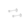 Novo Conjunto de 17 Peças de Pregos de Aço Inoxidável com Fundo Plano e Lábio de Pino, e Pregos de Nariz, Versátil e Exquisita Joia de Piercing de Nariz com Zircônia
