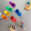 Clips magnéticos de succión para refrigerador, adhesivos para sellar alimentos y refrigerios, clip de plástico para mantener la frescura, a prueba de humedad, para cocina y hogar.