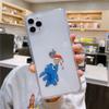 Funda de teléfono de dibujos animados linda y divertida con temática de Stitch adecuada para iPhone 14, 17 Pro, funda blanda, modelo transparente para iPhone 13