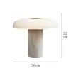 Lámpara de mesa para dormitorio, diseño nórdico simple y moderno, lámpara de noche decorativa de mármol de alta gama para hotel y casa de huéspedes