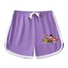 Traje de manga corta para niño y niña del equipo Wangwang, verano dulce estilo occidental, nuevo traje casual de dos piezas de shorts para niña