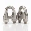 Aço Inoxidável 304 Ferragem para Cabo de Aço Grampo de Aço Fivela de Travamento em U Fivela de Cabo Conector de Fixação Clipe Cabeça do Grampo em U