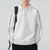 Sudadera casual deportiva de medio cierre para hombre, nueva colección primavera/otoño 2026, corte holgado, top versátil de manga larga con cuello