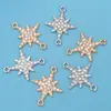 Novo Pingente de Colar Pulseira Pingente Estrela Dupla Pendurada Pontos Diamante Fabricante Atacado Joias Criativas Acessórios DIY