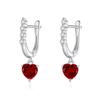 Nuevo Estilo Color Natural Tesoro Amor Cristal Hebilla de Oreja Pendientes de Plata Esterlina S925 Estilo Japonés y Coreano Niche Accesorios de Oreja de Lujo Ligero