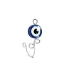 Clip de nariz personalizado en forma de U anillo de nariz con corazón de circonita colgante sin perforación anillo de nariz lateral del ojo joyería para piercing corporal venta al por mayor