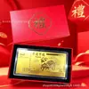 Nota de Banco Comemorativa de Ouro 100 Yuan do Ano da Ovelha, Folha de Ouro Imitação, Três Ovelhas Simbolizando Prosperidade, Dinheiro da Sorte para o Ano Novo, Brinde Promocional para Negócios