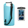Paquete combinado: bolso tipo cubo impermeable, funda impermeable para teléfono, bolsa para playa, rafting y natación, mochila para exteriores, directo del fabricante
