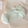 Meias invisíveis femininas de verão, meias finas de algodão de cor sólida, meias curtas femininas, boca rasa, meias de malha sem salto