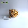 Bote cuadrado para snacks de 1350ml Bote para galletas Bote sellado de plástico transparente con tapa de cristal Bote para alimentos Cubo de plástico de almacenamiento
