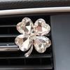 Clássico de trevo de quatro folhas clipe de perfume para carro saída de ar do carro perfume criativo ornamentos de aromaterapia para carro clipe de saída de ar condicionado decoração de carro